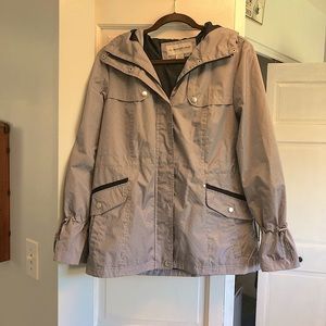 Weather Tamer black/white rain jacket -size L